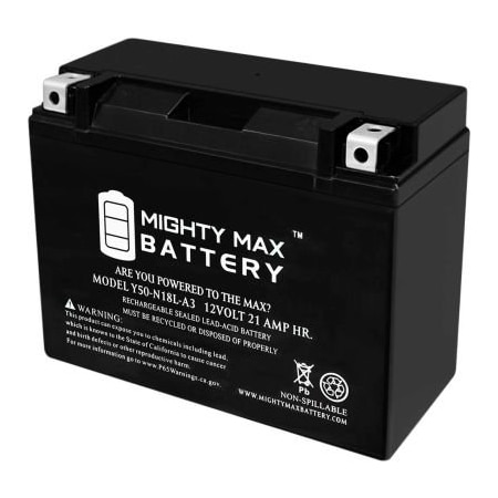 Ecom Group Inc Mighty Max Battery Y50-N18L 12V 21AH / 350CCA Battery Y50-N18L-A3